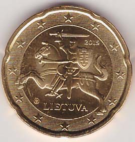 20 cent 2015 Litouwen (UNC) - 0