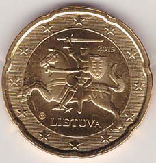 20 cent 2015 Litouwen (UNC)