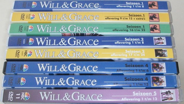 Dvd *** WILL & GRACE *** Seizoen 5: Afl 1 - 12 - 5