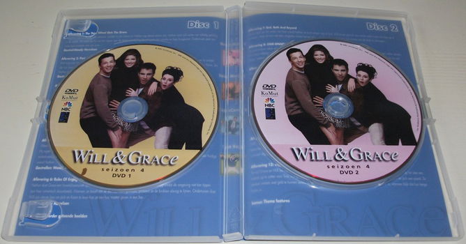 Dvd *** WILL & GRACE *** Seizoen 4: Afl 1 - 13 - 3