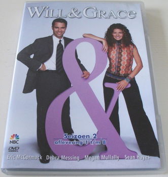 Dvd *** WILL & GRACE *** Seizoen 2: Afl 1 - 8 - 0