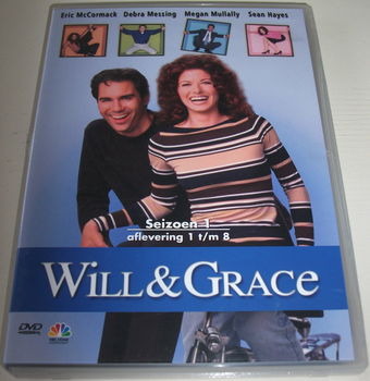 Dvd *** WILL & GRACE *** Seizoen 1: Afl 1 - 8 - 0