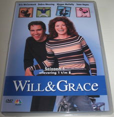 Dvd *** WILL & GRACE *** Seizoen 1: Afl 1 - 8