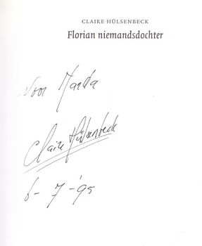 FLORIAN NIEMANDSDOCHTER - Claire Hülsenbeck - GESIGNEERD - 1