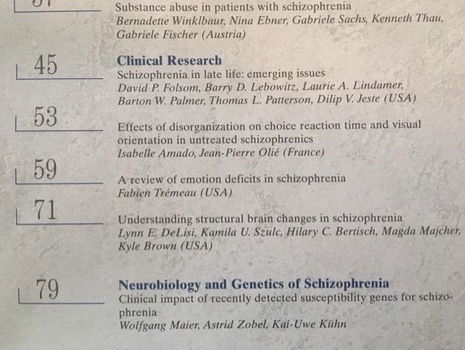 Dialogues in clinical neuroscience (Schizophrenic Disorders) - 3