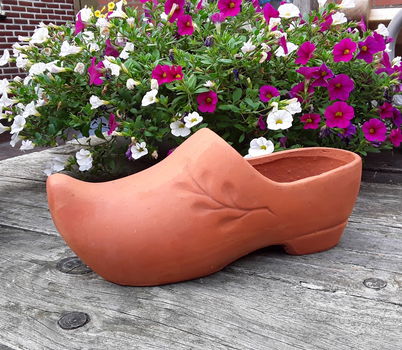 Terracotta klomp bloempot hangbloempot muurhanger - 0