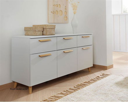 Dressoir-Commode- Stockholm Zijdegrijs AANBIEDING - 0