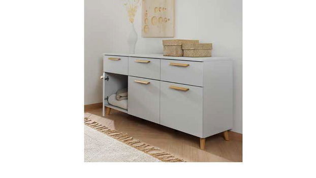 Dressoir-Commode- Stockholm Zijdegrijs AANBIEDING - 3