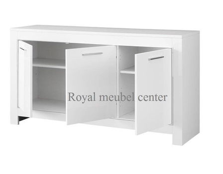 Dressoir Mona Hoogglans wit marmer SALE.Commode- - 3