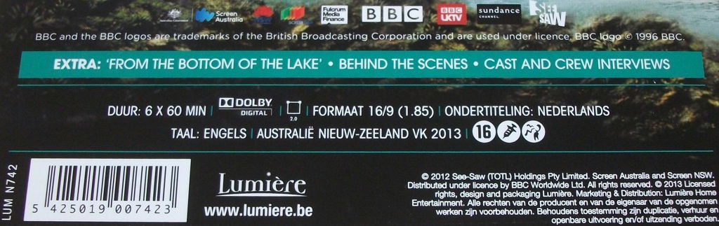 Dvd *** TOP OF THE LAKE *** 3-DVD Boxset Seizoen 1 - 2