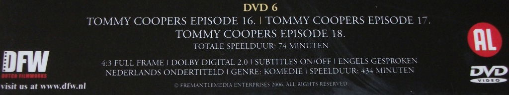 Dvd *** TOMMY COOPER *** 6-DVD Boxset De Ultieme Verzameling - 2