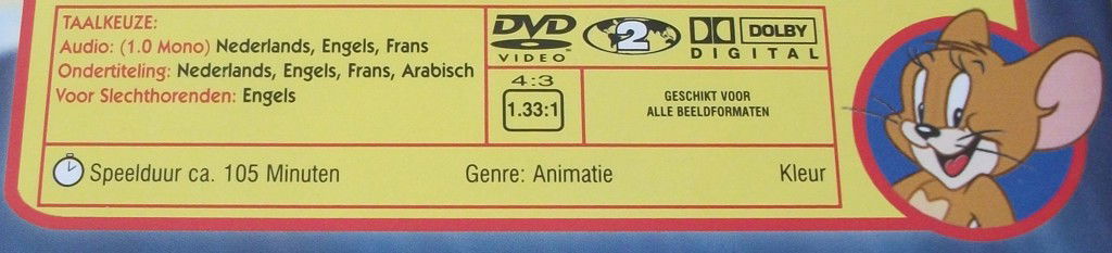 Dvd *** TOM AND JERRY *** De Collectie Deel 12 - 2