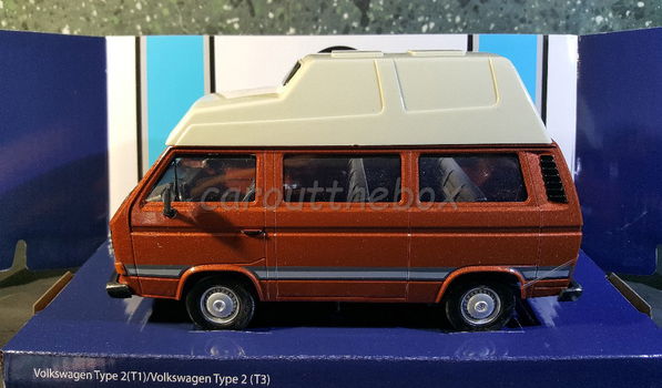 VW T3 Camper bruin 1:24 Motormax Mo094 - 0