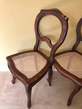 Set (2) Antieke Biedermeier stoelen - 1