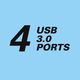 USB-C to 4 x USB 3.0 Pocket Hub - 5 - Thumbnail