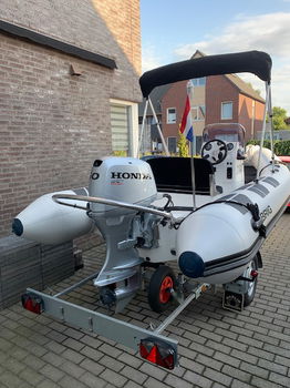 RIB Brig Falcon 500 de luxe met Honda BF 50pk en Marlin kanteltrailer - 6