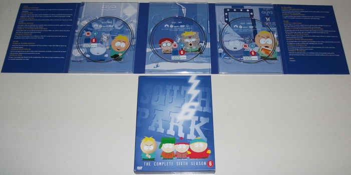 Dvd *** SOUTH PARK *** 3-DVD Boxset Seizoen 6 - 3