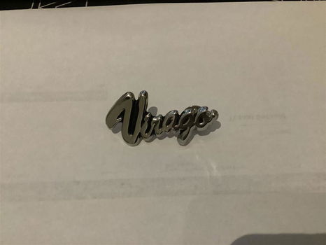 Pin Yamaha Virago chroom 5cm - 0