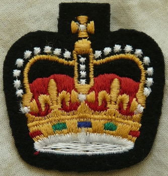 Rang Onderscheiding Mouw / Insignia / Patch, Dress Uniform, Warrant Officer, Canada, jaren'70.(1) - 2