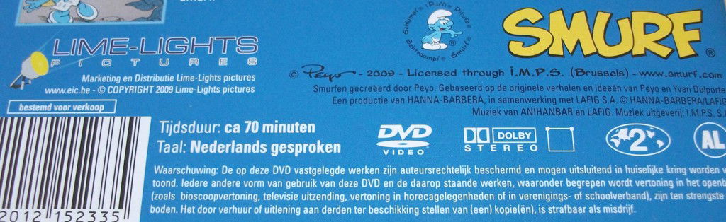 Dvd *** SMURFEN *** Smurfenstreken - 2