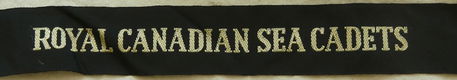 Bandtitel / Cap-Tally, Matrozenschuitje / Naval Cap, Royal Canadian Sea Cadets, Canada Navy.(Nr.1) - 1 - Thumbnail