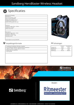 HeroBlaster Wireless Headset HeroBlaster Draadloze Headset - 6