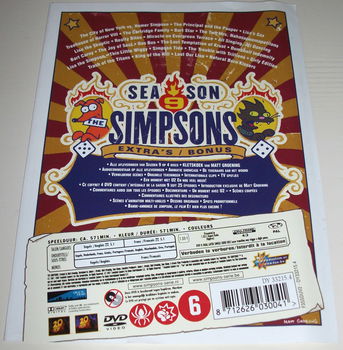 Dvd *** SIMPSONS *** 4-DVD Boxset Seizoen 9 - 1