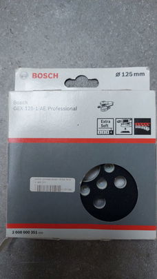 BOSCH SCHUURPLATEAU EXTRA-ZACHT GEX 125