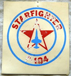 Embleem / Patch, F-104 Starfighter, Turkse Luchtmacht, jaren'70/'80.(Nr.1)