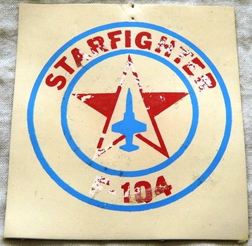 Embleem / Patch, F-104 Starfighter, Turkse Luchtmacht, jaren'70/'80.(Nr.1) - 1