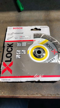 Bosch X-LOCK Diamantdoorslijpschijf Best for Universal 125 x 22,23 x 2,4 x 12,0 mm - 0