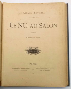 Le Nu au Salon 1899 Armand Silvestre 2e serie, 2e année - 1