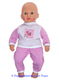 Annabel 36 cm Pyjama roze/wit/streepjes/bloem - 0 - Thumbnail