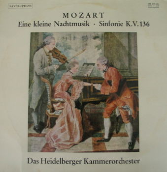 LP - Mozart - Eine kleine Nachtmusik - Sinfonie K.V. 136 - 0