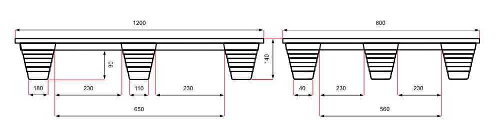 BosPal pallets van geperst hout in EURO palletformaat - 1