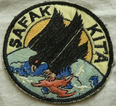 Embleem / Patch, SAFAK KITA (BUZZARD), Freedom Fighter Squadron, Turkije, 1981-1987.(Nr.1)