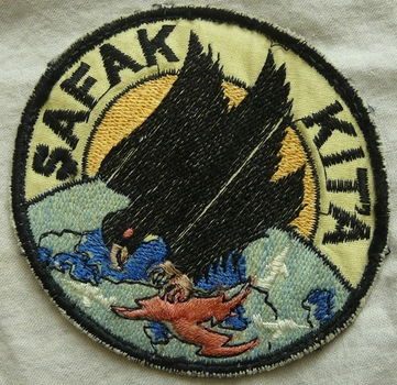 Embleem / Patch, SAFAK KITA (BUZZARD), Freedom Fighter Squadron, Turkije, 1981-1987.(Nr.1) - 1