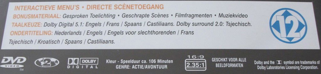 Dvd *** SHANGHAI NOON *** *NIEUW* - 2