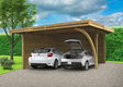 Tuinhuis-Blokhut carport combinatie (S7758): 5064 x 6064mm - 0 - Thumbnail