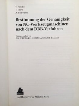 Bestimmung der Genauighkeit von NC-Werkzeugmaschinen nach dem DBB-Verfahren - 2