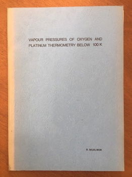 Vapour pressures of oxygen and platinum thermometry below 10 - 0