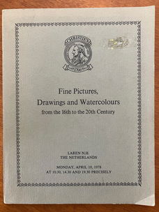 Christie's Fine Pictures, drawings and watercolours (1978)