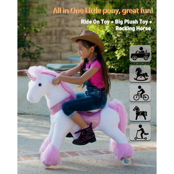 Ponycycle Glitter Unicorn Ux402 voor kinderen van 4 tot 9 jaar - 3