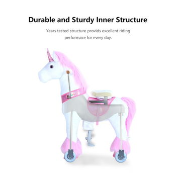 Ponycycle Glitter Unicorn Ux402 voor kinderen van 4 tot 9 jaar - 7