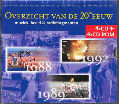 Overzicht Van De 20ste Eeuw: Muziek, Beeld & Radiofragmenten (4 CD & 4 CDRom) Nieuw - 0