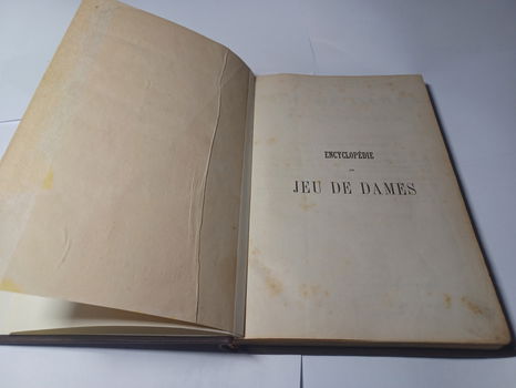 Encyclopédie du jeu de dames, 1855 - 6