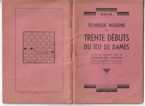 Technique Moderne de Trente Debuts du jeu de Dames - 0