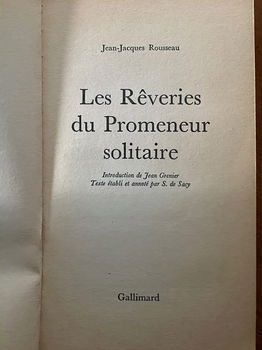 Les rêveries du promeneur solitaire - J.J. Rousseau - 3