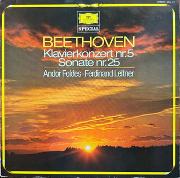 LP - Beethoven - Klavierkonzerten - Andor foldes, piano - 0