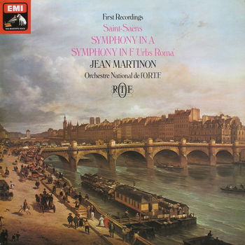 LP - Saint Saëns - Symphony in A, F - Jean Martinon - 0